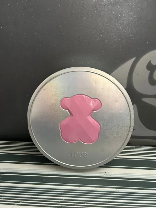 Caja lata metálica Tous oso rosa