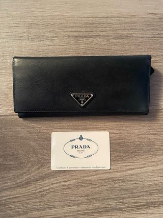 Portafoglio Prada nero