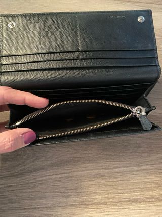 Portafoglio Prada nero