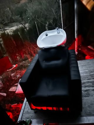 sillas lava cabeza camilla de peluquería