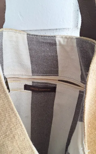 Bolso de lino de Adolfo Domínguez