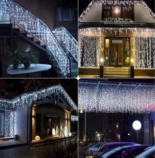 Cortina LED Natalizia Bianca 3M