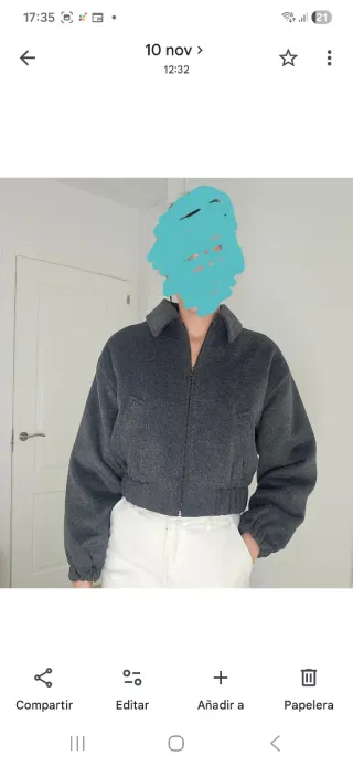 Giubbotto bomber grigio da donna