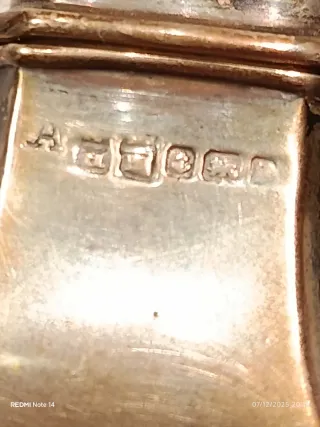 Antica saliera in Argento Sterling/Birmingham