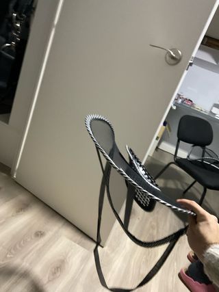 Supporto Lombare per Sedia da Ufficio a Maglia Nera