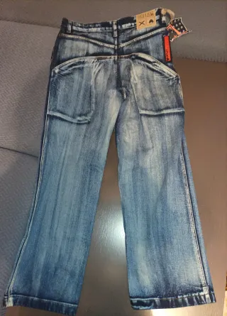 Pantalones Baggy Y2K Crema