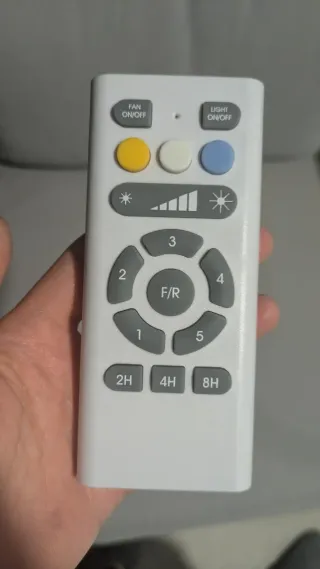 Lámpara Techo Ventilador Multicolor