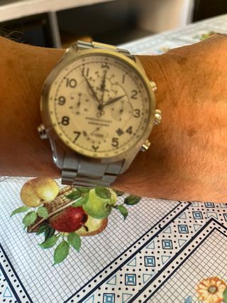 Reloj Bulova Cronógrafo Plata y Blanco