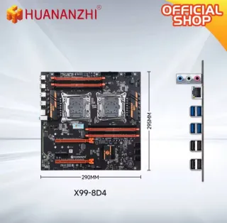 Scheda madre HUANANZHI X99-F8D e 2 CPU Xeon 28N/56H