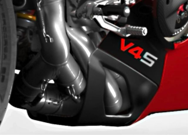 Ducati V4S set carenado inferior escape