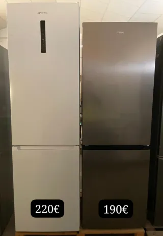 Frigorifero Smeg bianco e Teka in acciaio