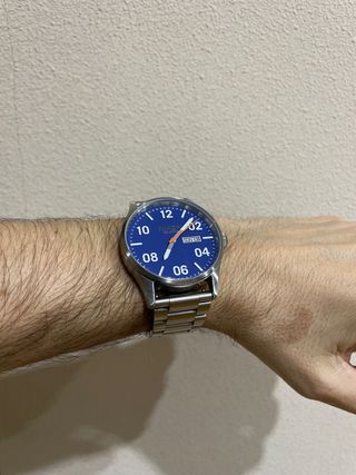 Reloj Nixon The Sentry Azul y Plateado