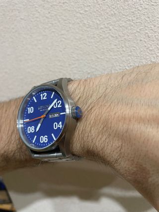 Reloj Nixon The Sentry Azul y Plateado