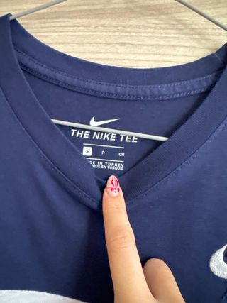 Camiseta Nike Air Azul y Blanca