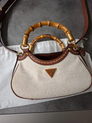 Borsa Guess Bamboo Beige/Marrone