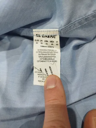 Camisa El Ganso Azul Talla 40