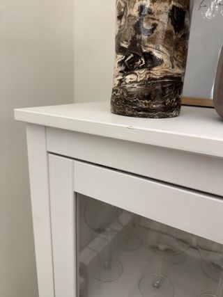 Vitrina blanca puertas cristal Ikea