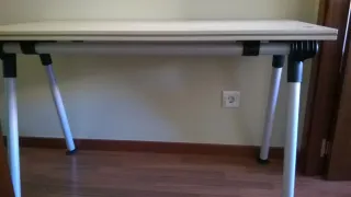 Mesa de oficina Ofiprix beige y plata