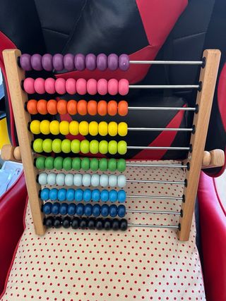 Ábaco de madera educativo