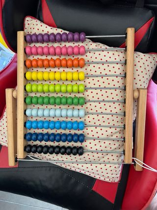 Ábaco de madera educativo