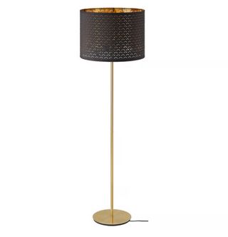 Lámpara de pie moderna con diseño.