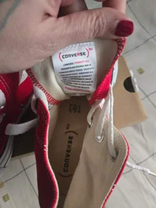 All Star Converse Hi Red