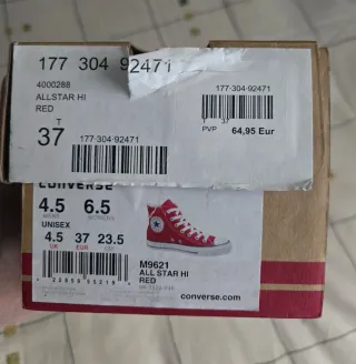 All Star Converse Hi Red