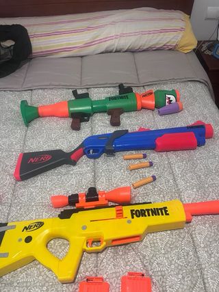 Lote de 9 Nerf y Fortnite