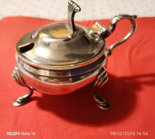 Antica saliera in argento sterling Birmingham