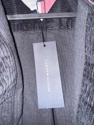 Giubbotto Tommy Hilfiger Nero in Corduroy Nuovo