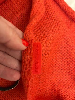 Bufanda lana Bimba y Lola naranja