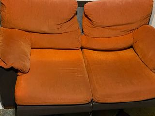 Divani in tessuto arancione 2+3 posti