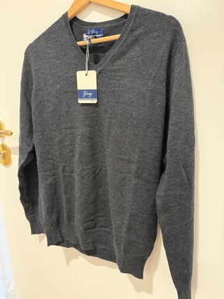 Maglione Gray V-neck nuovo