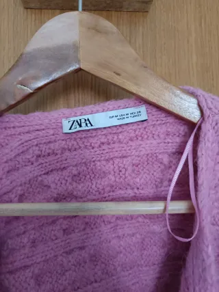 Jersey cruzado corto rosa