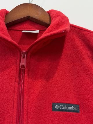 Giacca Pile Donna Columbia Rossa