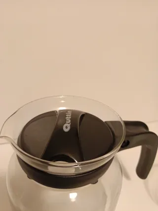 Teiera/caffettiera e 2 tazze in borosilicato