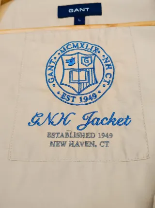 Chaqueta Harrington Gant Crema Talla L