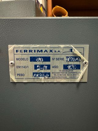 Caja Fuerte Profesional Ferrimax Homologada