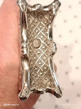 Orologio da tavolo in argento