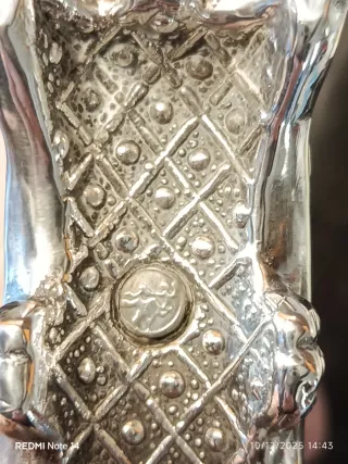 Orologio da tavolo in argento