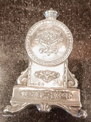 Orologio da tavolo in argento