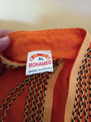 Chilaba Egipcia Naranja XL