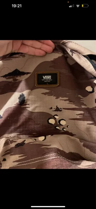 Mochila Vans camuflaje caqui-marrón