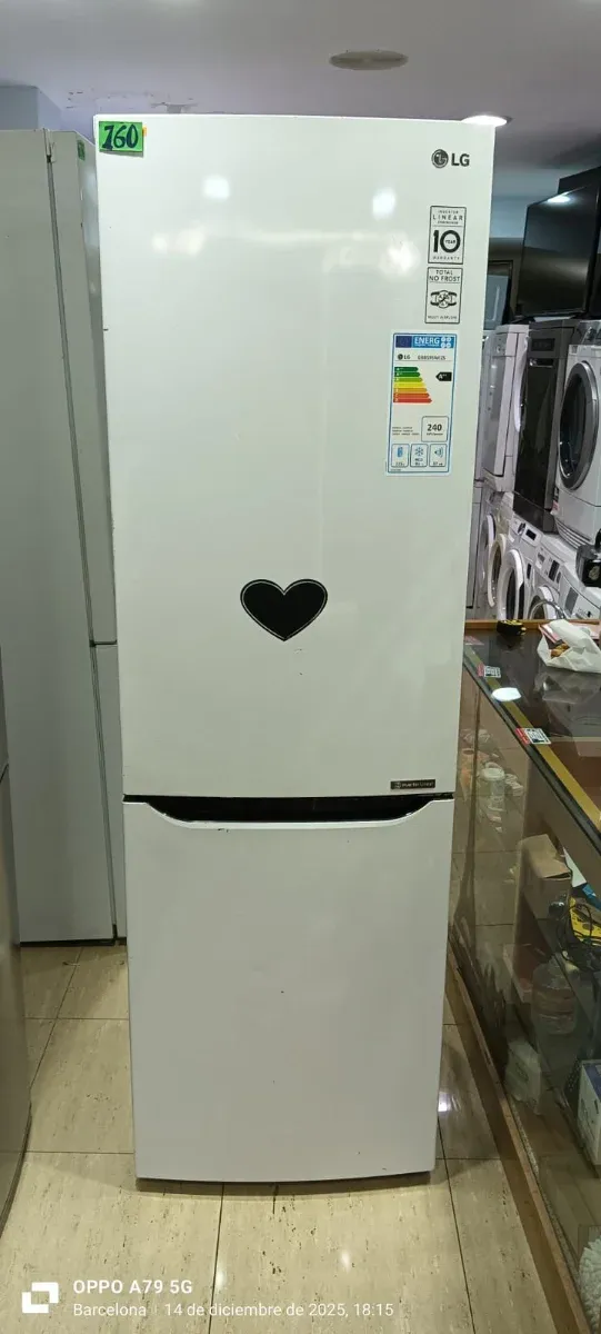 Nevera Combi LG Blanca