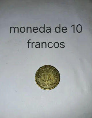 Moneda de 10 francos Marruecos