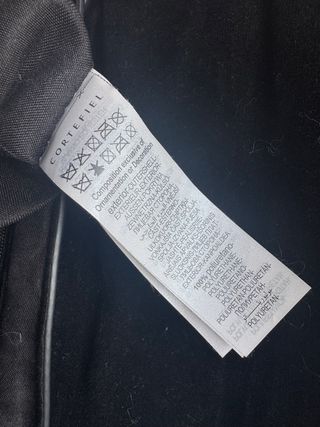 Bolso Cortefiel negro piel efecto lagarto