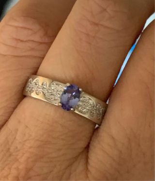 Anello in Argento con Tanzanite Ovale