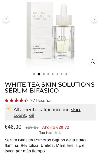 Elizabeth Arden White Tea. Serum Bifasico