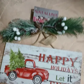 Decorazione porta Natale Nataluna