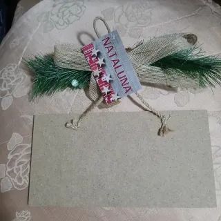 Decorazione porta Natale Nataluna